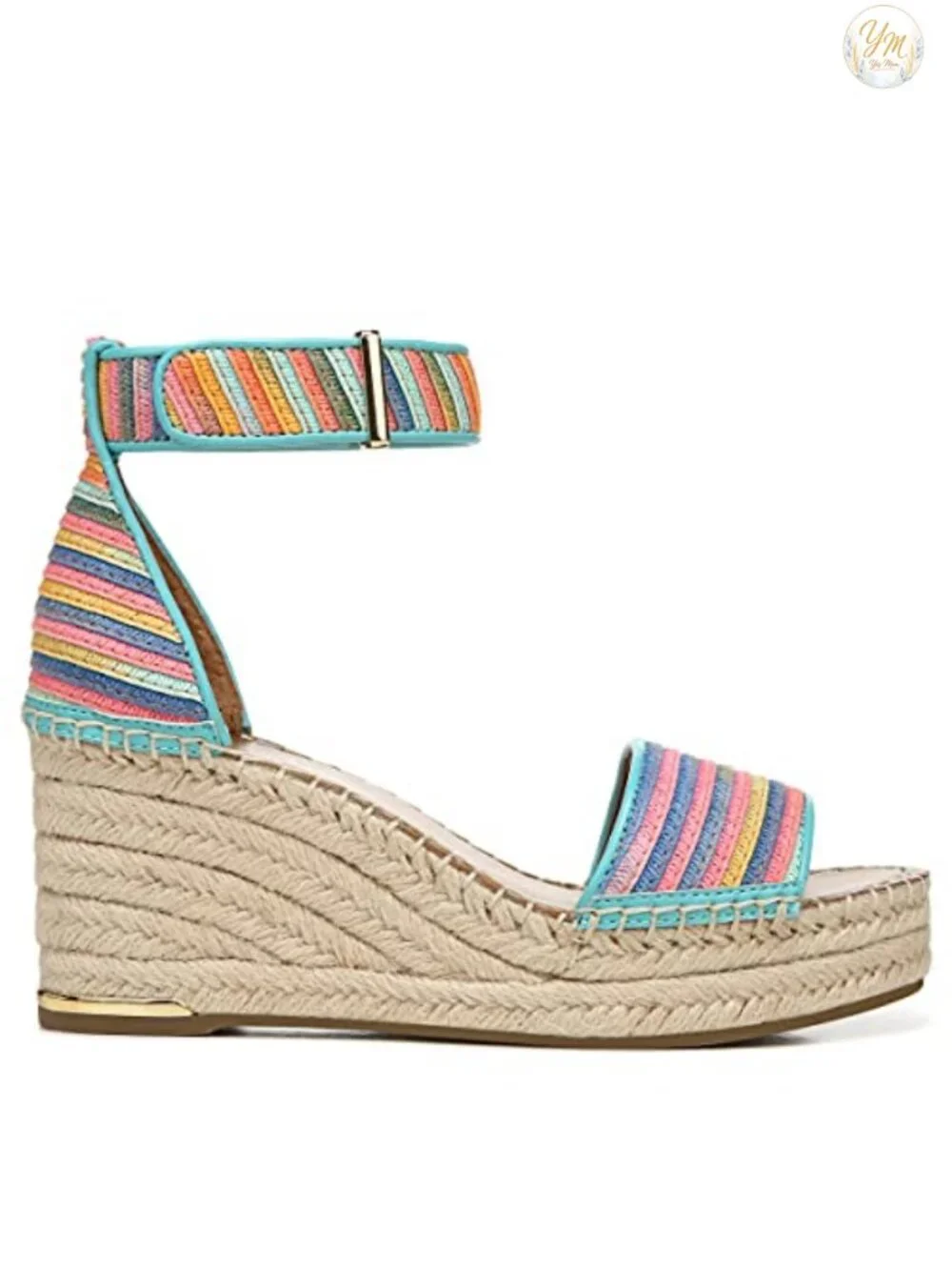 Franco Sarto Women's Espadrille Wedge Sandal Ankle Strap 3